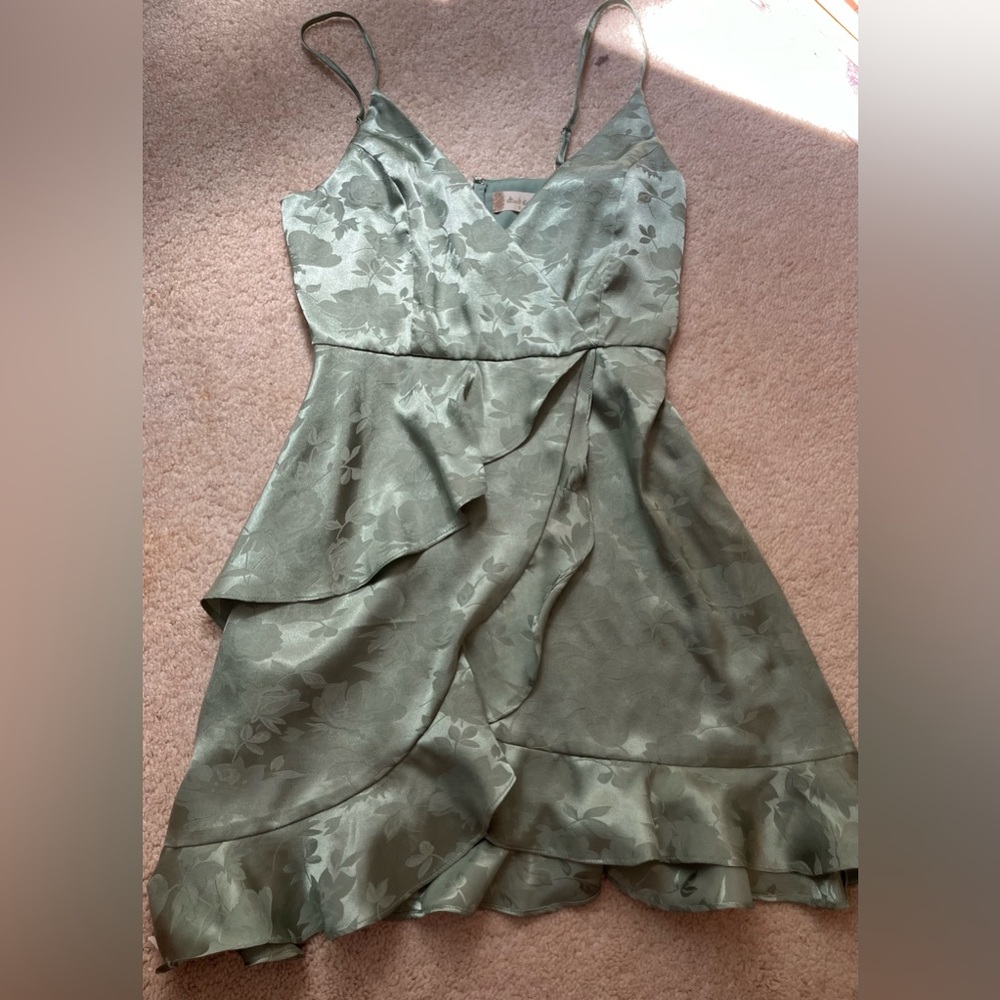 Altar’d State Green Mini Dress